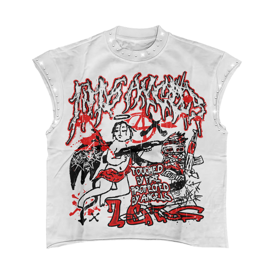 HOLY WAR WHITE GRAPHIC TEE