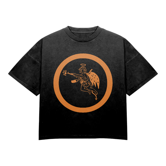 6TEEN THE ANGEL BLACK GRAPHIC TEE